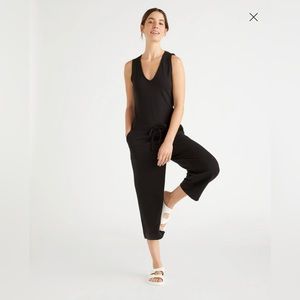 Quince French Terry modal jumpsuit, size M